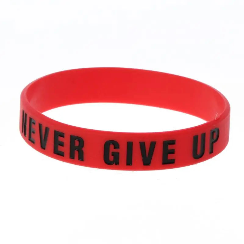 Never Give Up Motivational Bracelets