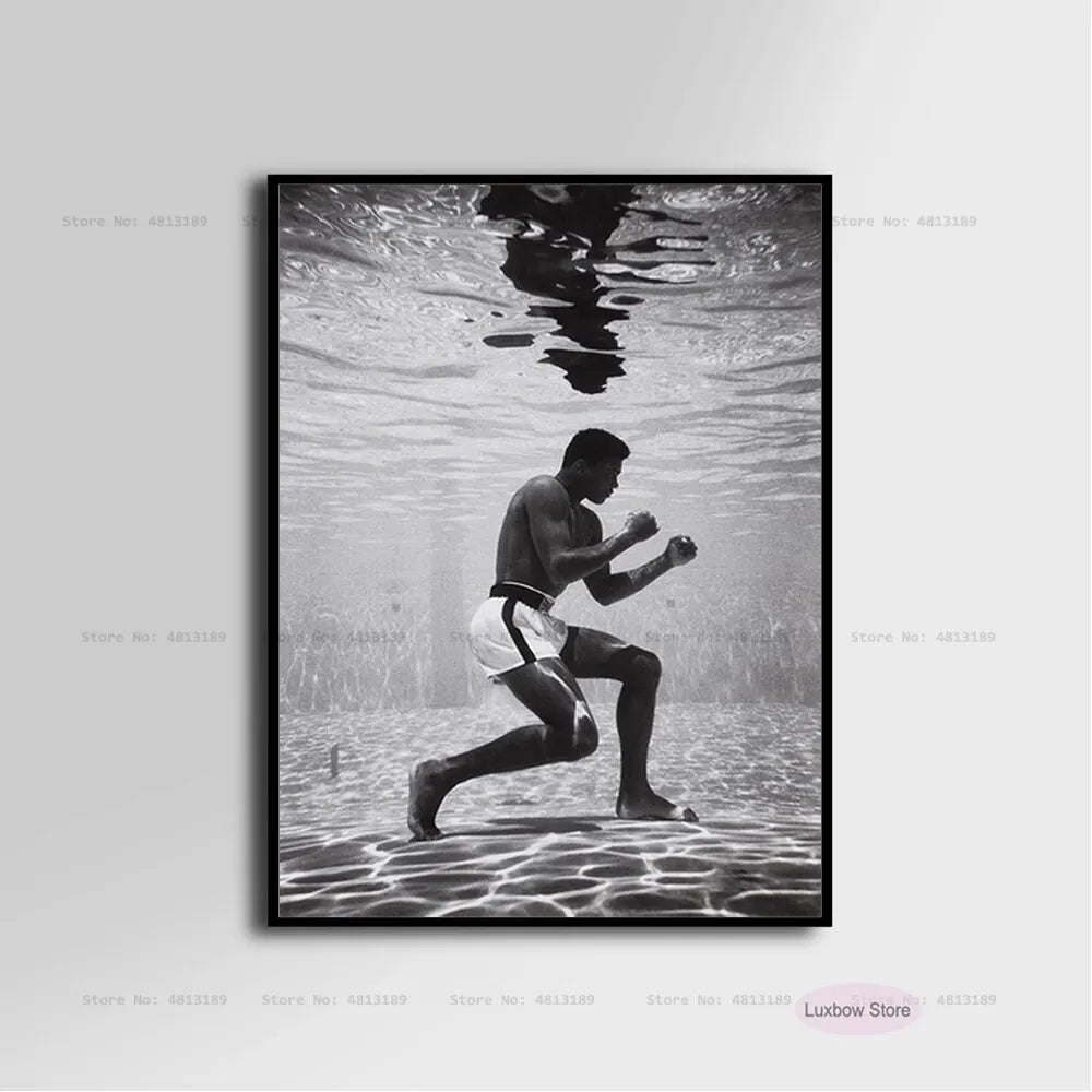 Muhammad Ali Inspirational Boxing Legend Canvas Art Poster