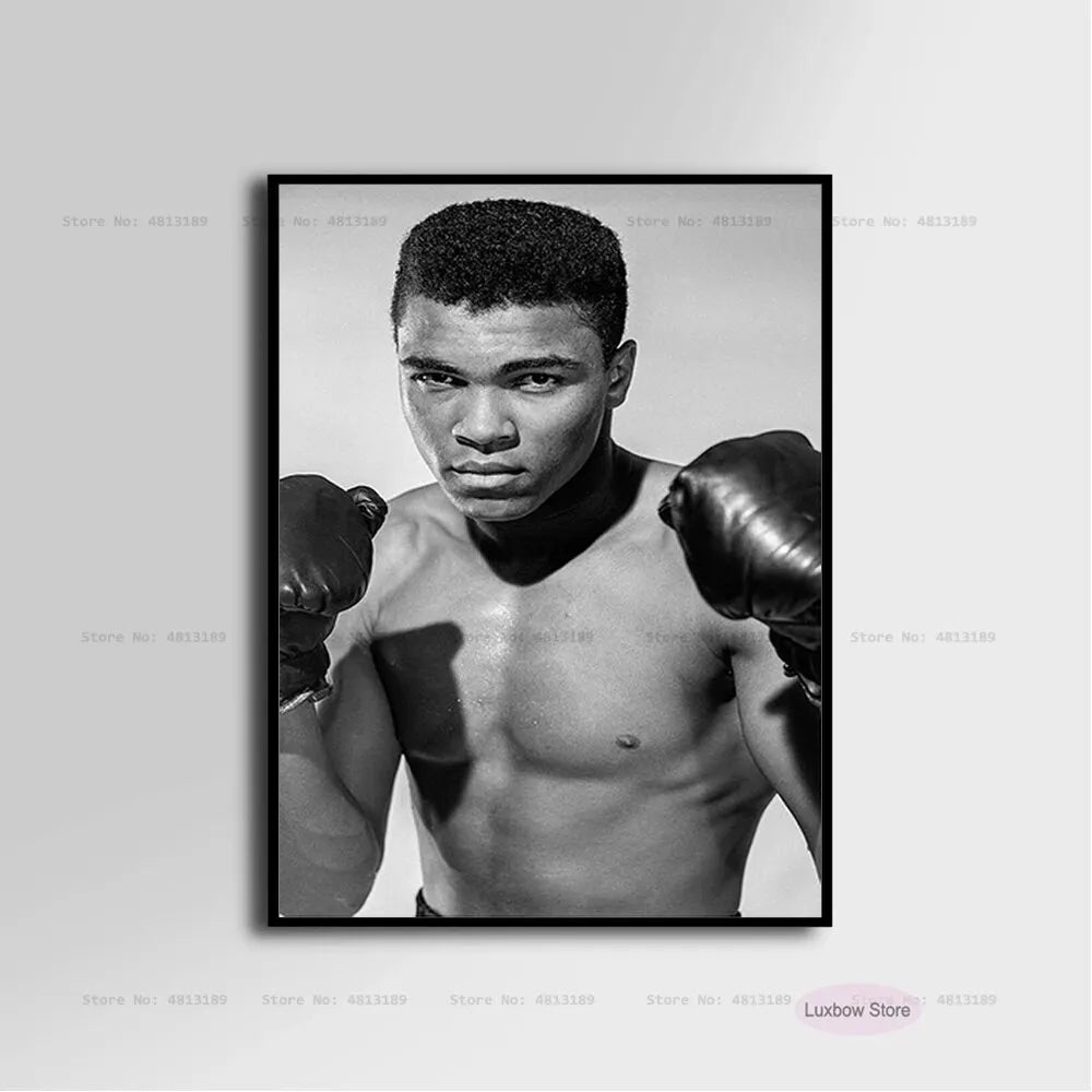 Muhammad Ali Inspirational Boxing Legend Canvas Art Poster