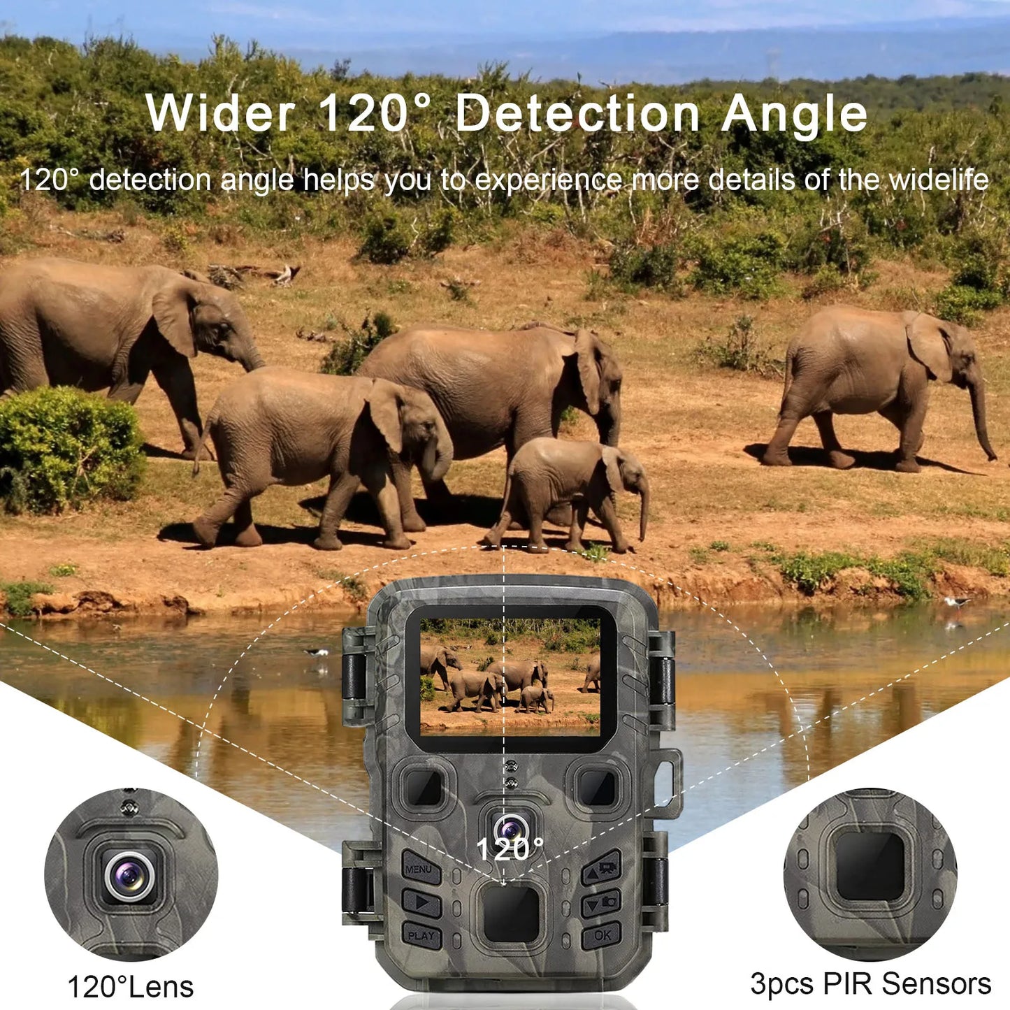 Hunting Wild Trail Camera – High-Resolution Wildlife Camera