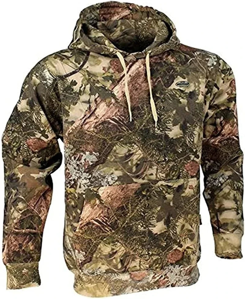 Deer Hunting Camo Graphic Hoodie for Men