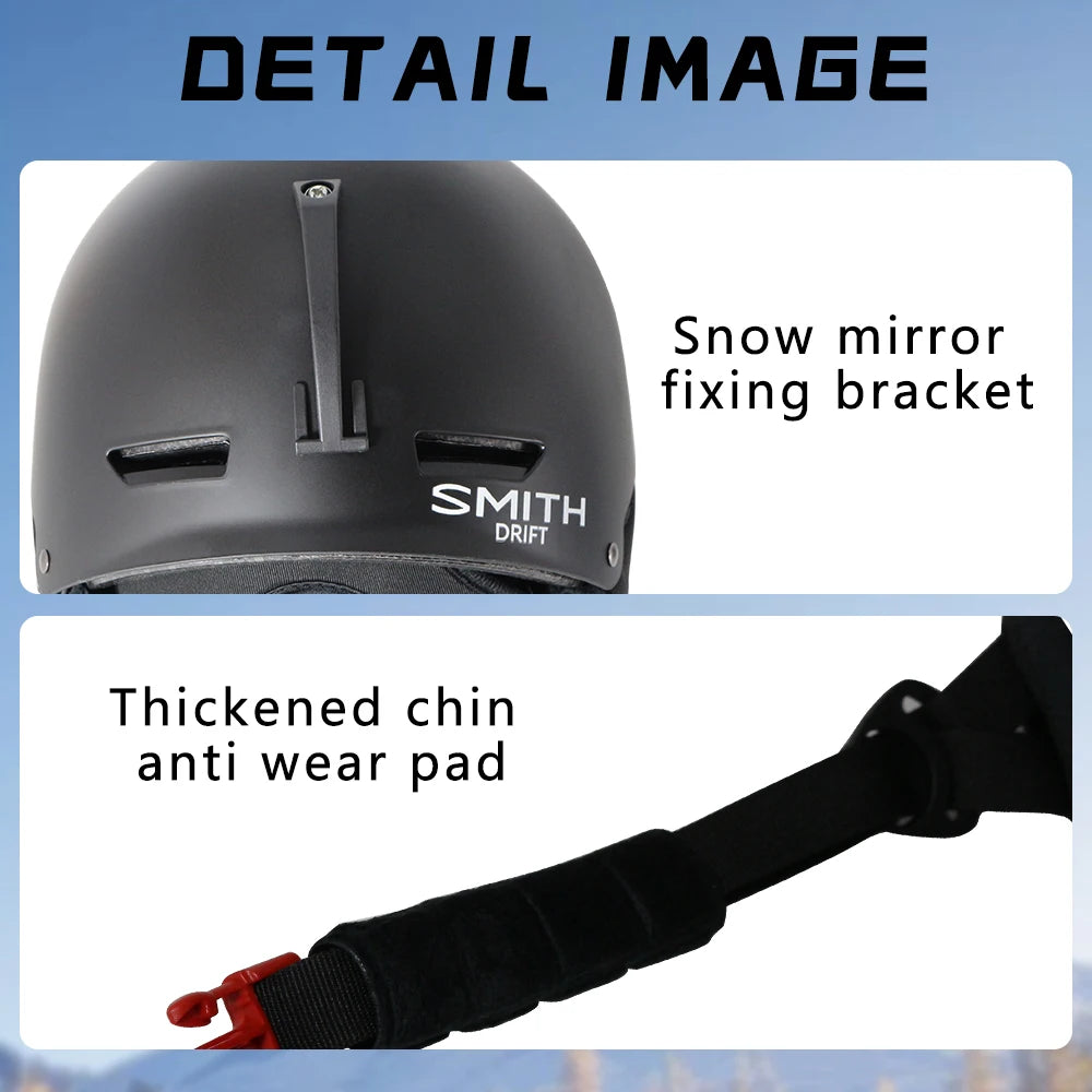 SMITH DRIFT Ski Helmet – Lightweight & Shockproof