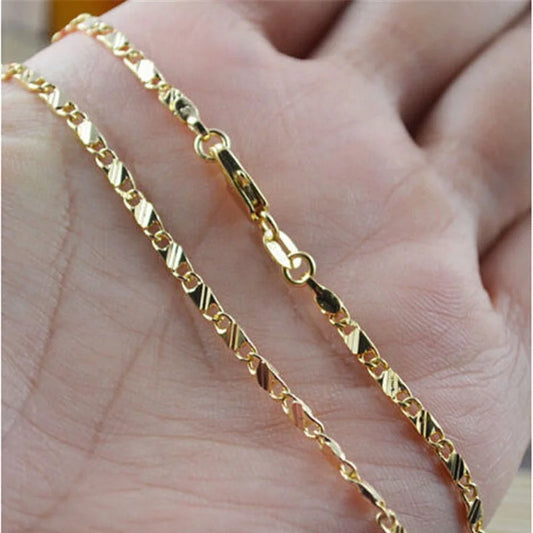 Gold Color Filled Necklace for Women & Men
