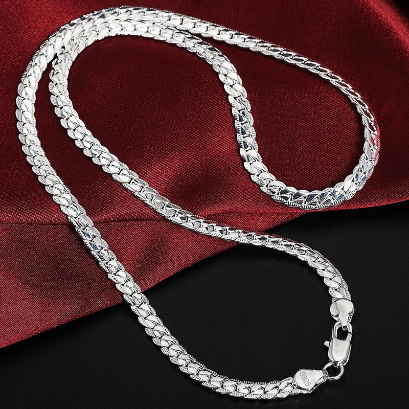 Silver Jewelry Necklace for Women & Men