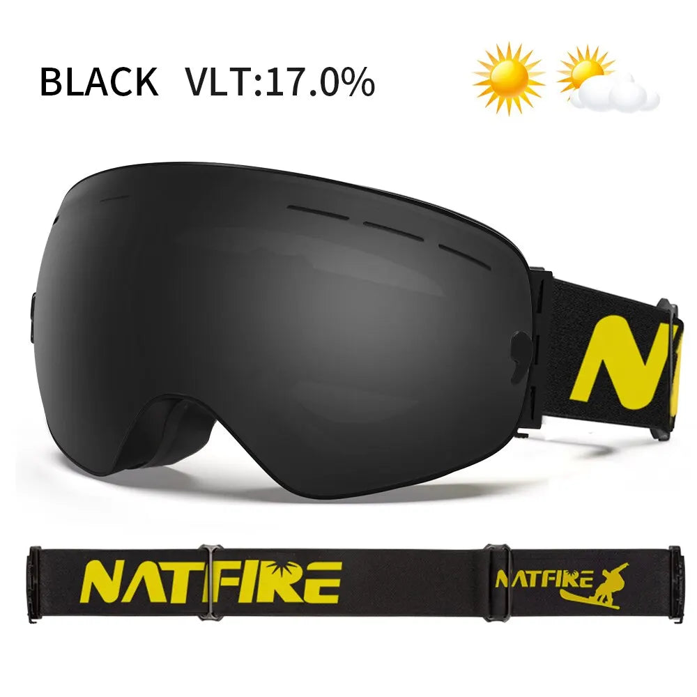Anti-Fog Snow Goggles for Snowmobile and Winter Sports
