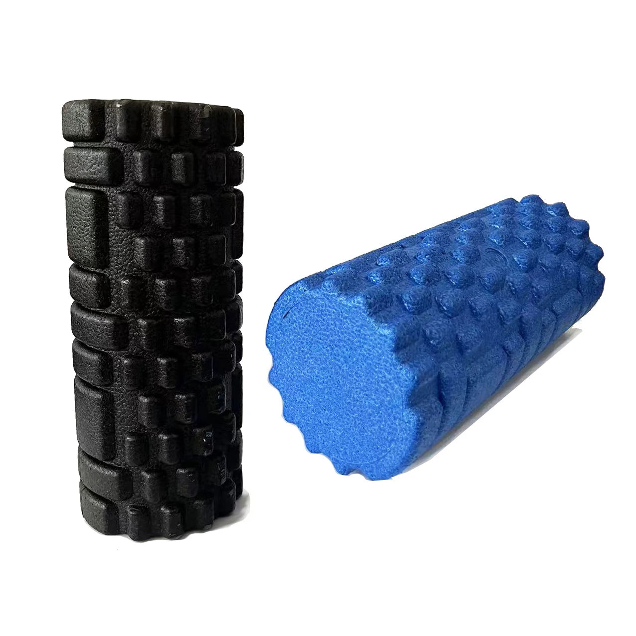 Solid Color Foam Roller with Grooves and Massage Points
