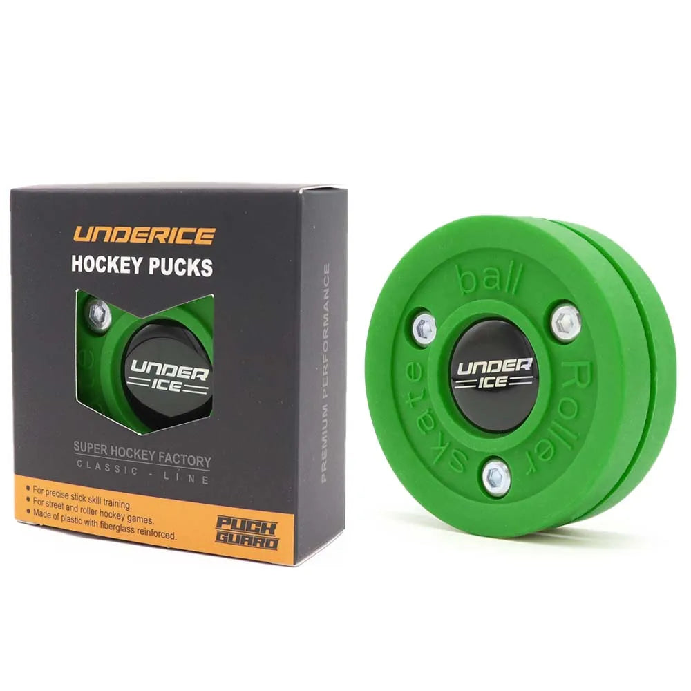 Street Hockey Puck – Green Biscuit for Ice & Street Hockey