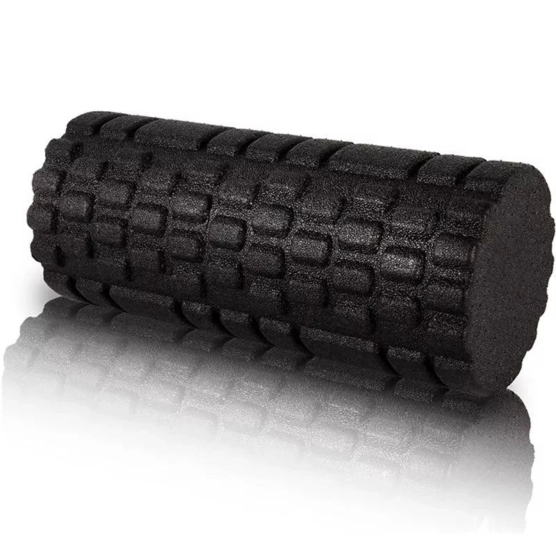 Solid Color Foam Roller with Grooves and Massage Points
