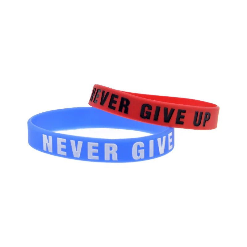 Never Give Up Silicone Bracelet