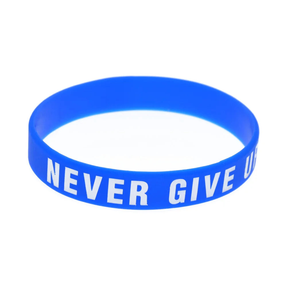 Never Give Up Silicone Bracelet