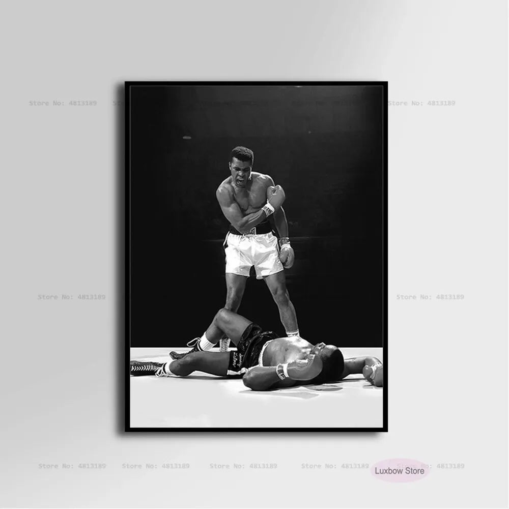 Muhammad Ali Inspirational Boxing Legend Canvas Art Poster