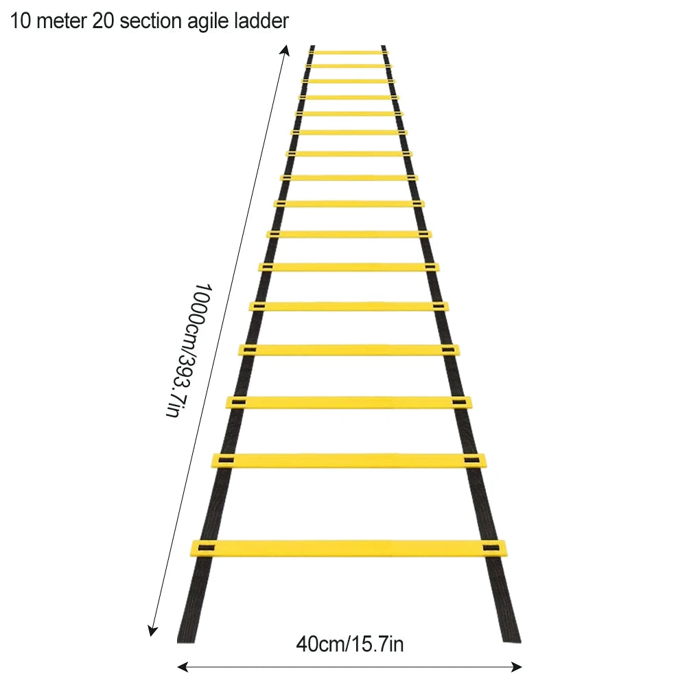 Agility Speed Ladder with Nylon Straps and Marking Discs