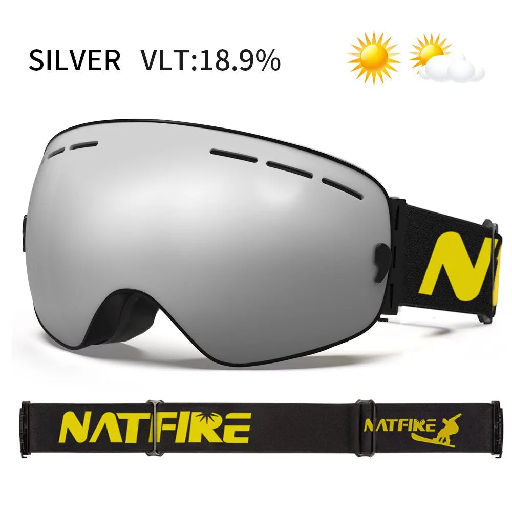 Anti-Fog Snow Goggles for Snowmobile and Winter Sports