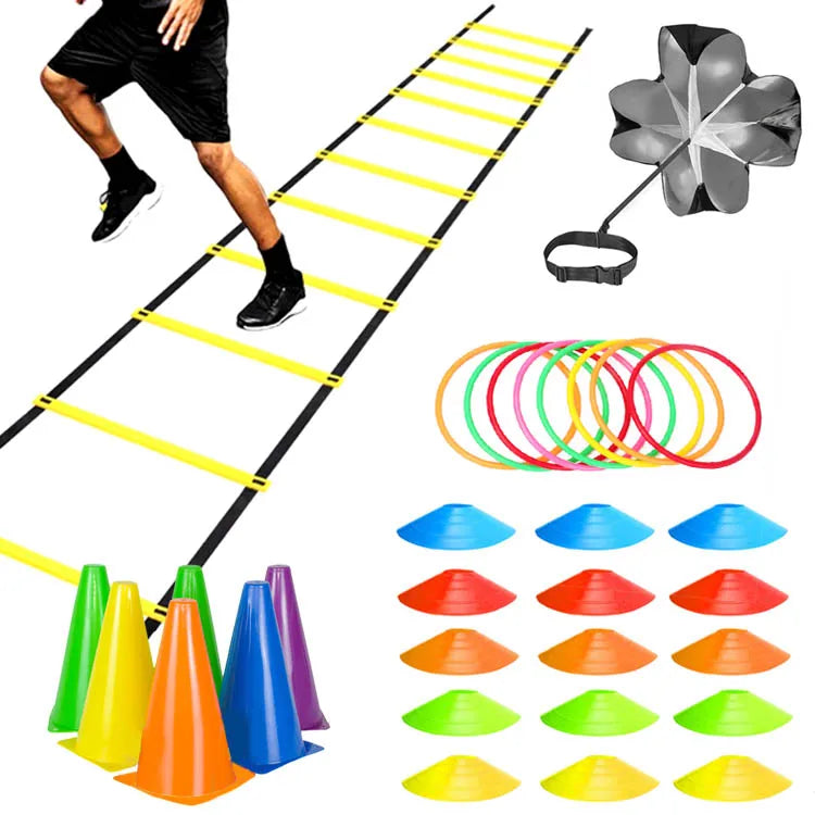 Agility Speed Ladder with Nylon Straps and Marking Discs