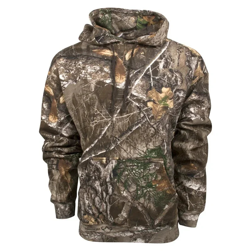 Deer Hunting Camo Graphic Hoodie for Men