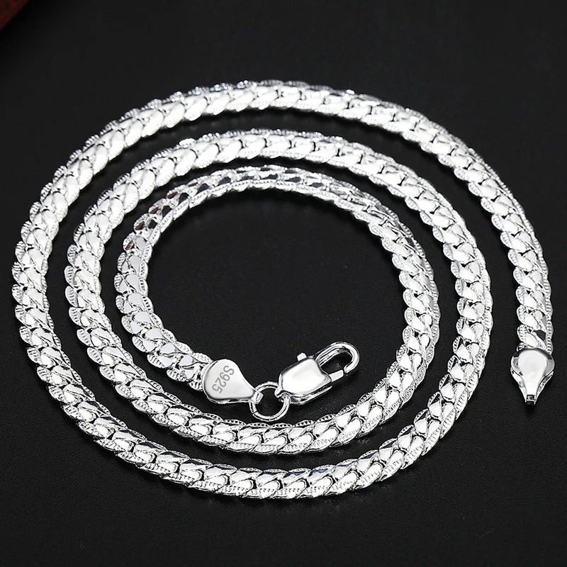 Silver Jewelry Necklace for Women & Men