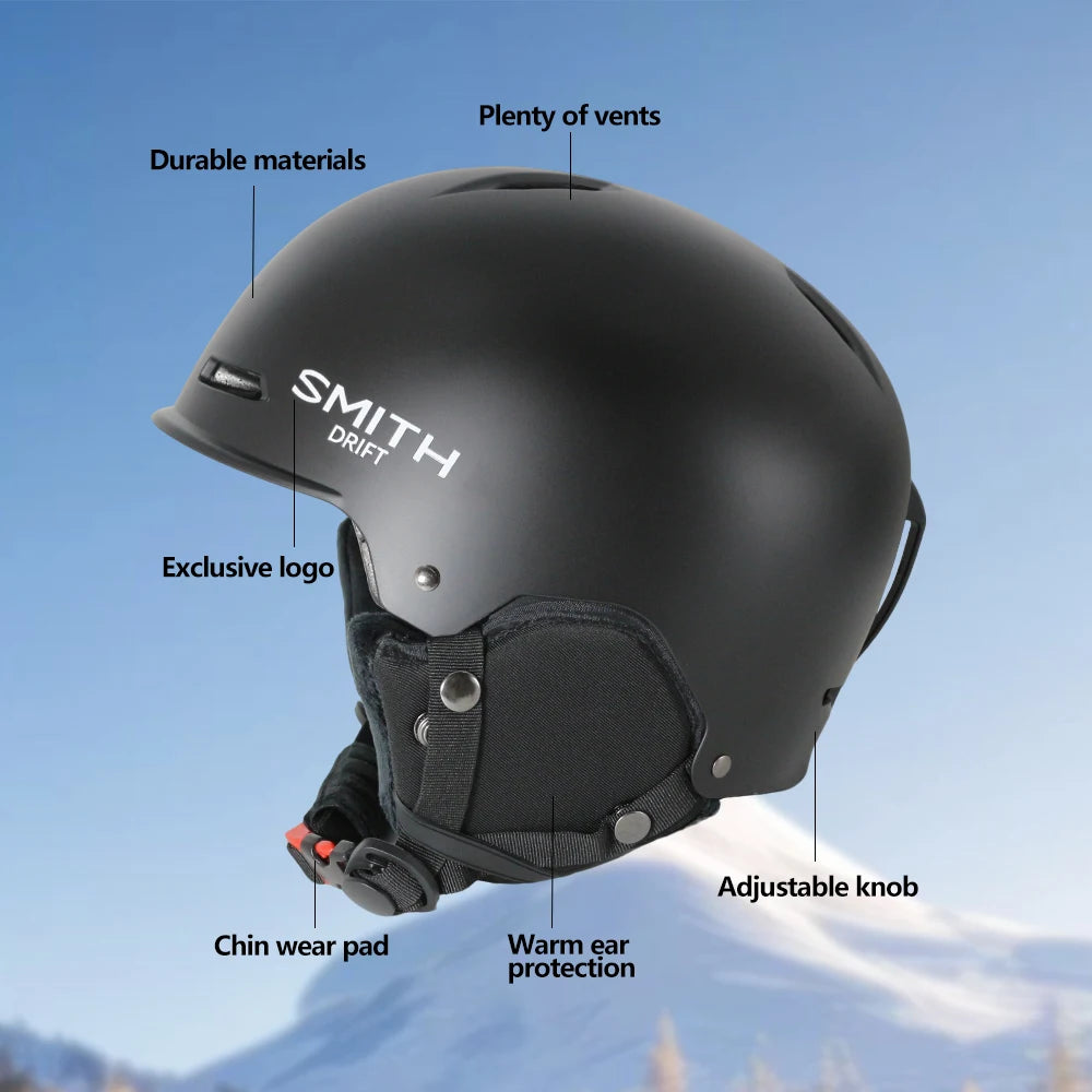 SMITH DRIFT Ski Helmet – Lightweight & Shockproof