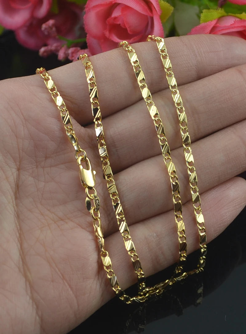Gold Color Filled Necklace for Women & Men