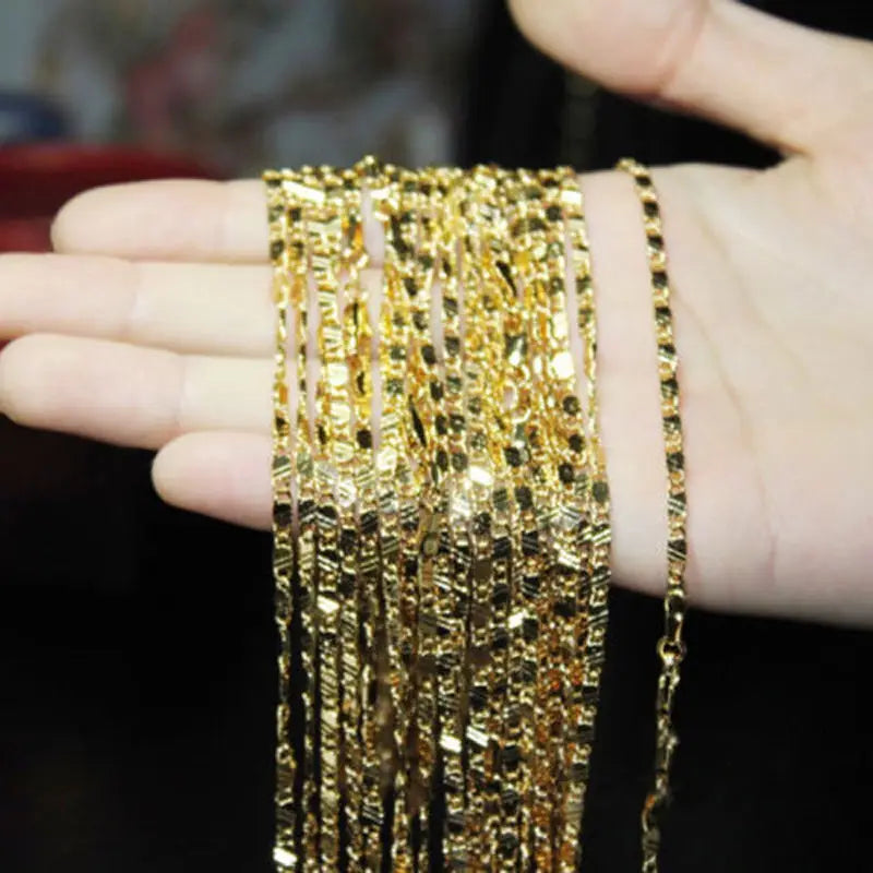 Gold Color Filled Necklace for Women & Men
