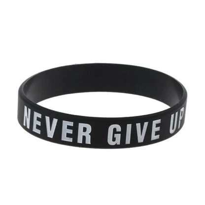 Never Give Up Motivational Bracelets