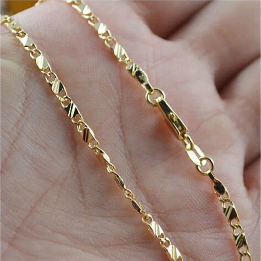 Gold Color Filled Necklace for Women & Men