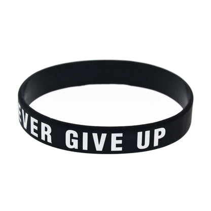 Never Give Up Silicone Bracelet