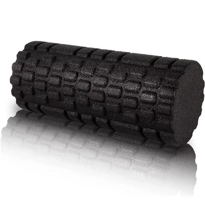 Solid Color Foam Roller with Grooves and Massage Points