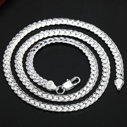 Silver Jewelry Necklace for Women & Men