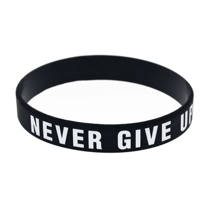 Never Give Up Silicone Bracelet