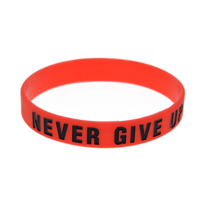 Never Give Up Silicone Bracelet