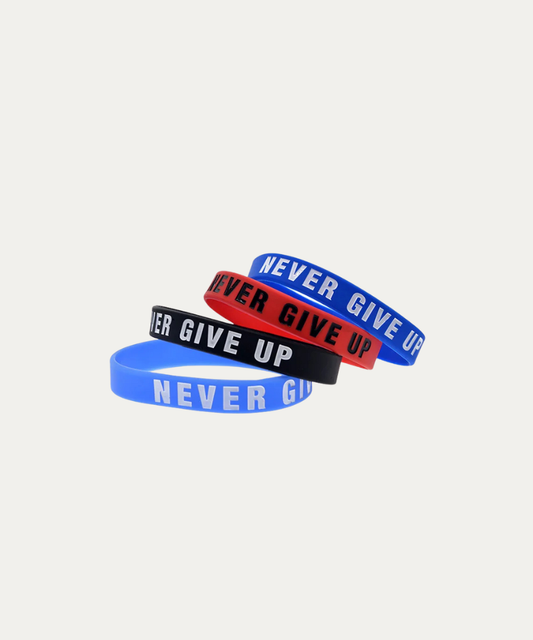 Never Give Up Silicone Bracelet
